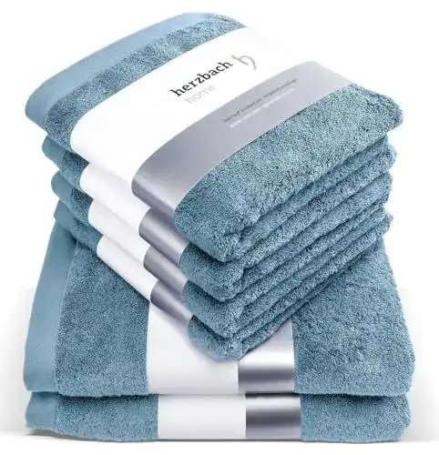 Handtuchset von Herzbach Home aus 100% Baumwolle