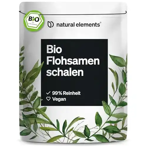 Bio Flohsamen Pulver für natürliche Ballaststoffe in Premiumqualität