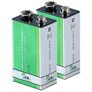 9V Lithium-Batterie tka Köbele Akkutechnik 9 Volt Block im 2er-Set