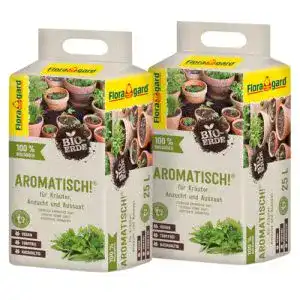 Anzuchterde Floragard Bio-Erde Aromatisch 2×25 Liter