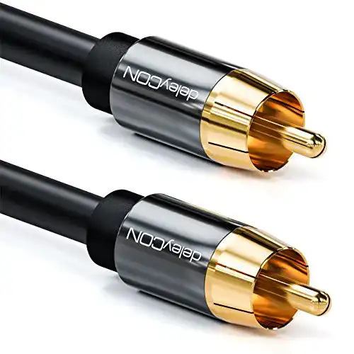 Cinch-Kabel deleyCON 2m für Subwoofer und HiFi-Receiver