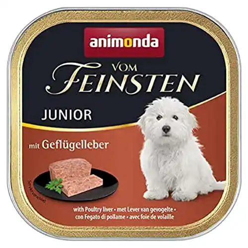Welpen Nassfutter Animonda Vom Feinsten mit Geflügelleber 22 x 150g