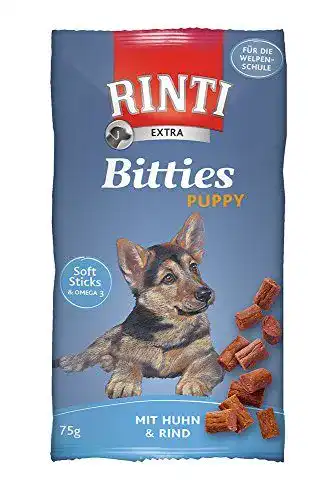 Rinti Hundesnacks Extra Puppy-Sticks für Welpen, 75 g, 8er Pack