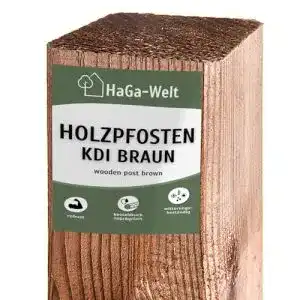 Holzpfosten Haga 7×7 cm, 150 cm Höhe, 1 Stück für Zaunbau