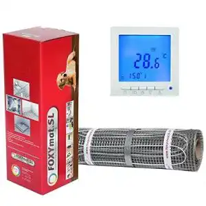 Elektrische Fußbodenheizung FOXYMAT.SL mit Thermostat QM-BLUE