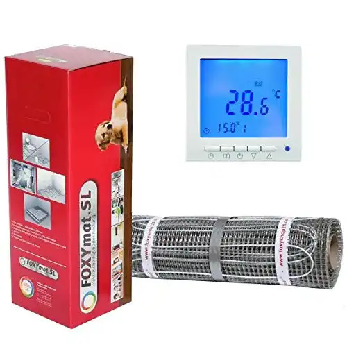 Elektrische Fußbodenheizung FOXYMAT.SL mit Thermostat QM-BLUE
