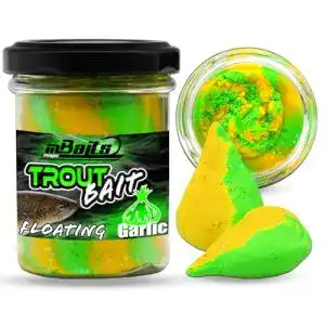 Forellenteig Angel-Berger Magic Baits Trout Bait Fluo Green Yellow 60g