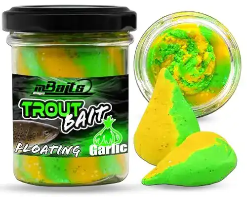 Forellenteig Angel-Berger Magic Baits Trout Bait Fluo Green Yellow 60g
