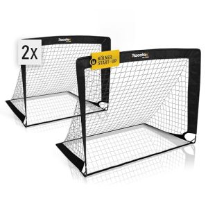 Pop-Up-Fußballtor Racetex 2er Set für Kinder Fußballtore für Garten und Park