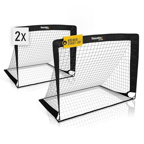 Pop-Up-Fußballtor Racetex 2er Set für Kinder Fußballtore für Garten und Park