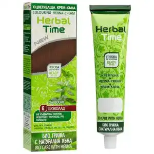 Pflanzenhaarfarbe Herbal Time Henna Farbcreme für Haare