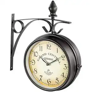 Bahnhofsuhr St. Leonhard – Doppelseitige Retro-Wanduhr