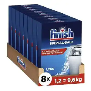 Spülmaschinensalz Finish Spezial-Salz im Multipack 8 x 1,2 kg