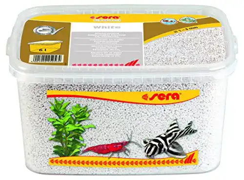 Aquarium Kies Sera Gravel White 1-3 mm 6.000 ml – Weißer Naturkies