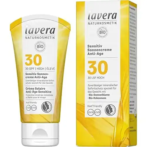 Allergie-Sonnencreme Lavera Sensitiv mit Anti-Age LSF 30