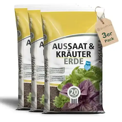Anzuchterde Blumixx – 60 Liter (3 x 20 Liter) für Pflanzen