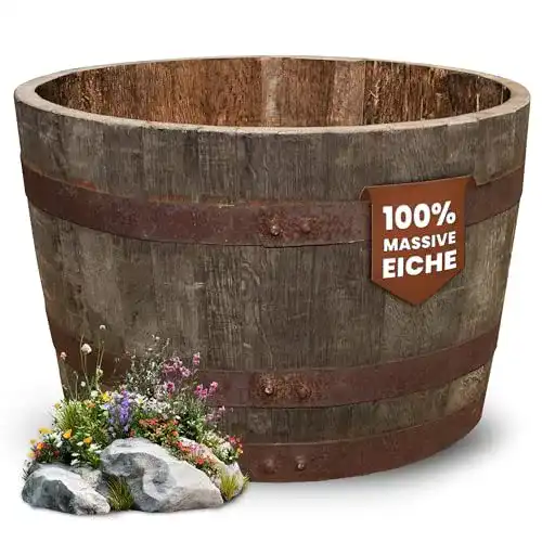 Teichschale Temesso Halbes Fass aus schottischem Whiskyfass