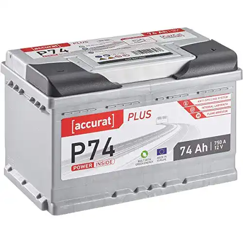Accurat Plus P74 Autobatterie 74Ah – 12V, 750A, wartungsfrei, zyklenfest