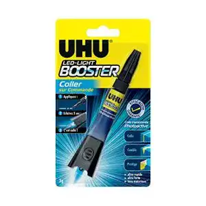 UV-Kleber Uhu Booster, transparente photoaktive Flüssigkeit 1 x 3 g