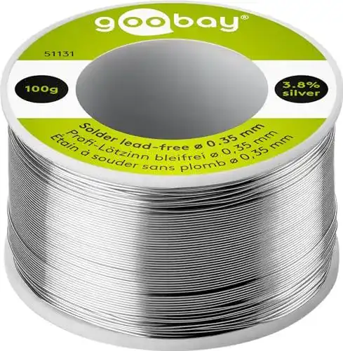 Lötzinn Goobay 51131 bleifrei 0,35mm Lötdraht mit Flussmittel