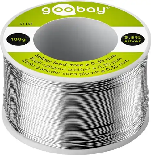 Lötzinn Goobay 51131 bleifrei 0,35mm Lötdraht mit Flussmittel