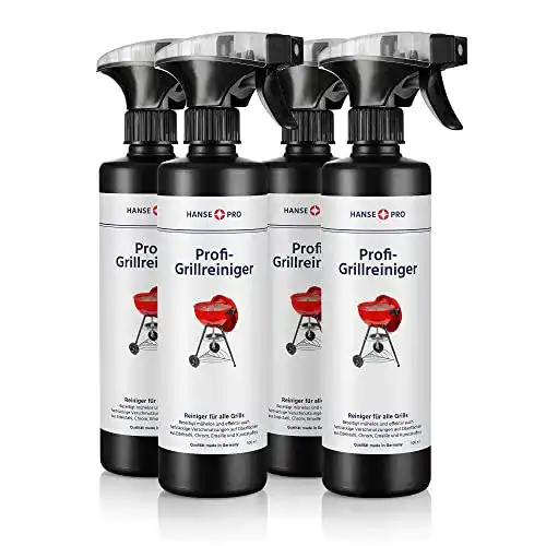 Grillreiniger Hanse Pro Profi, 4 x 500 ml für effektive Reinigung