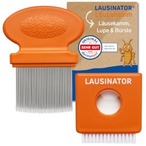 Läusekamm Lausinator Original 3-in-1 Metall Nissenkamm für Kinder und Erwachsene