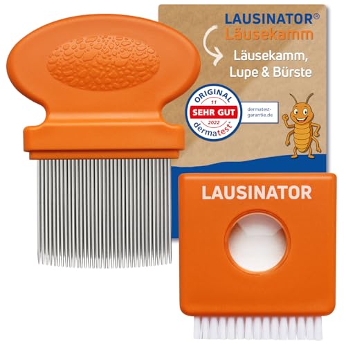 Läusekamm Lausinator Original 3-in-1 Metall Nissenkamm für Kinder und Erwachsene