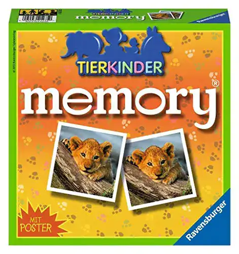 Ravensburger 21275 Tierkinder Memory für Kinder ab 4 Jahren
