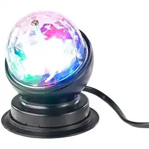 Discokugel für Kinder mit 360°-Drehfunktion und RGB-LED-Effekten