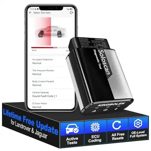 Kfz-Diagnosegerät Bluetooth Kingbolen Soloscan OBD2 für Land Rover und Jaguar