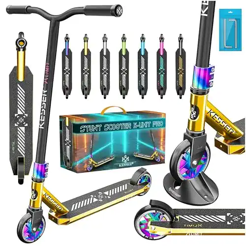 Kesser Stunt Scooter X-Limit-Pro mit 360° Lenkung und Metallbremse