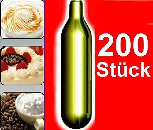 Sahnekapseln NEMT 200s – 200 Stück N2O für alle Sahnebereiter