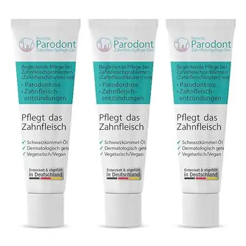 Zahngel Beovita Vital GmbH Parodont Zahnfleischpflege Gel 3 x 10ml