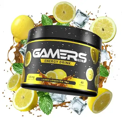 Gamers Only Gaming Booster Yellow Laser Lemon Energy Drink Pulver