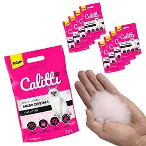 Silikatstreu Calitti – Micro Silikat Katzenstreu im 8er Set