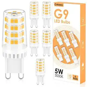 G9 LED Lampe Warmweiß 3000K, 5W G9 Leuchtmittel für Halogen Ersatz