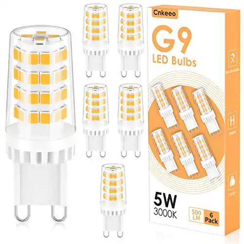 G9 LED Lampe Warmweiß 3000K, 5W G9 Leuchtmittel für Halogen Ersatz
