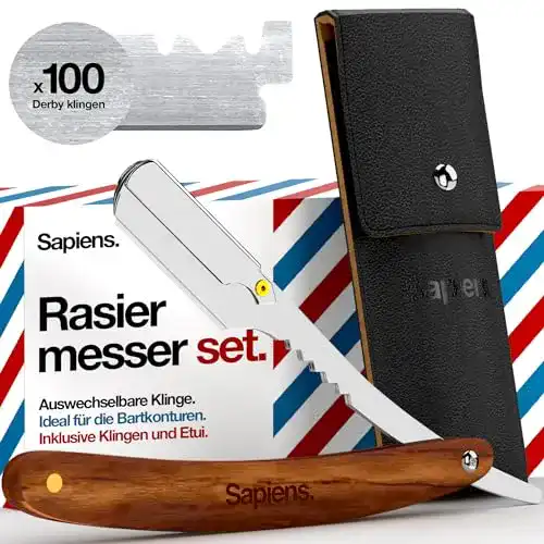 Rasiermesser Sapiens Barbershop für Herren mit Wechselklinge