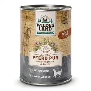 Wildes Land Hundefutter Nassfutter mit Pferd 12 x 400 g