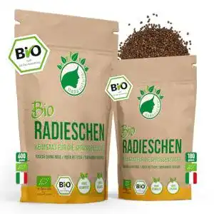 Bio Radieschen Sprossen Samen 180g von Nananatura für Keimung