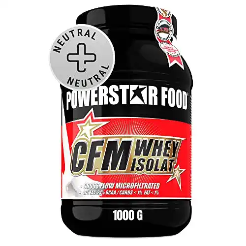 Whey-Protein Powerstar Food 100% CFM Whey Isolat 1000 g