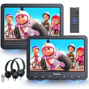 Auto-DVD-Player NAVISKAUTO mit 2 Kopfhörern und 2 m Kabel