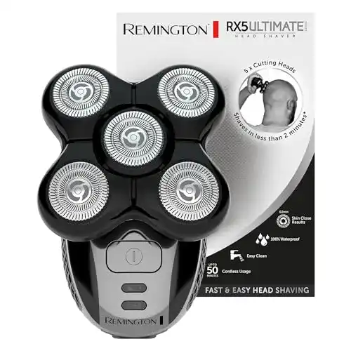 Kopfrasierer Remington XR1501 mit 5 Scherköpfen und Lithium-Akku