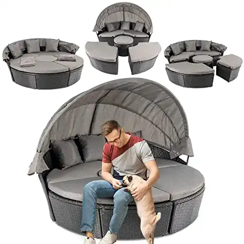 Sonneninsel di volio Polyrattan Milano für Garten und Terrasse