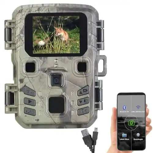 Wildkamera mit WLAN Visortech – WLAN-2K Wildkamera mit PIR und Nachtsicht