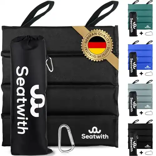 Faltbare Iso-Outdoor Sitzmatte Seatwith 35×35 cm mit Tragetasche