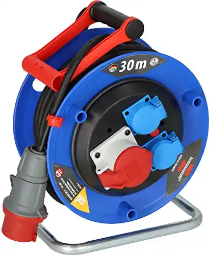 CEE Kabeltrommel Brennenstuhl Garant CEE 1 V2 IP44 mit 30 Metern Kabellänge