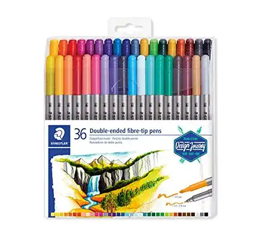 Staedtler Doppelfasermaler mit zwei Spitzen für kreative Projekte