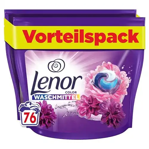Lenor Waschmittel PODS All-in-1, 76 Waschladungen, Amethyst Blütentraum